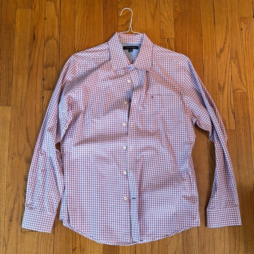 Tommy Hilfiger Button Down Red, Blue and White